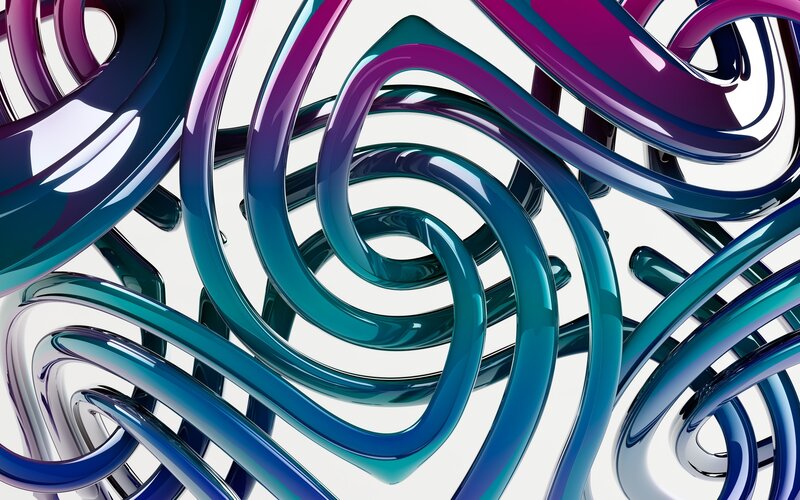 Abstract Glass Tubes