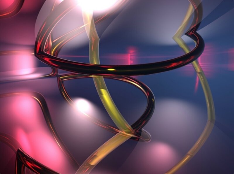 Abstract glassy swirls