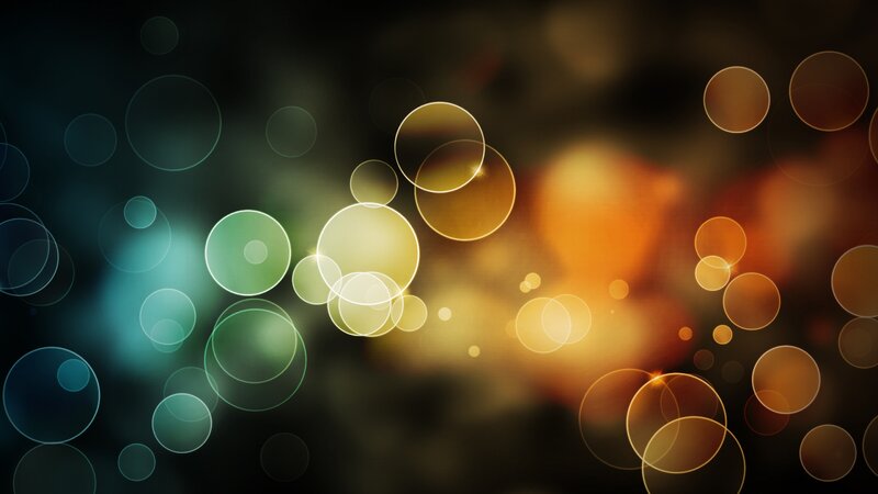 Abstract Glowing Circles — Green