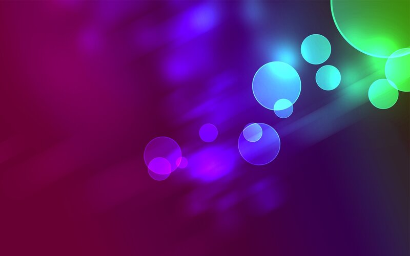 Abstract Glowing Circles — Purple