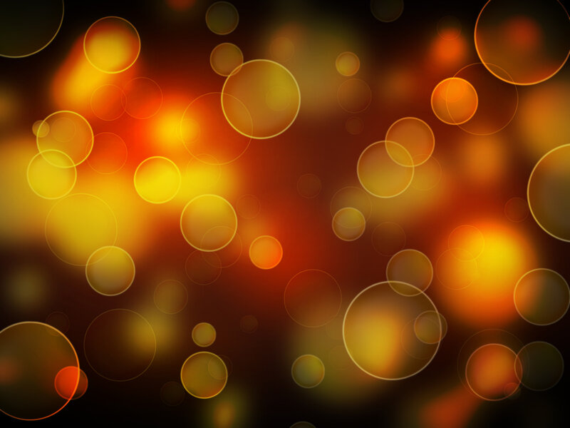 Abstract Glowing Circles — Yellow