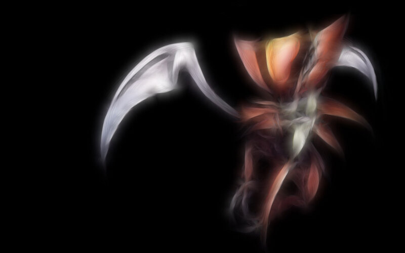 abstract glowing creature
