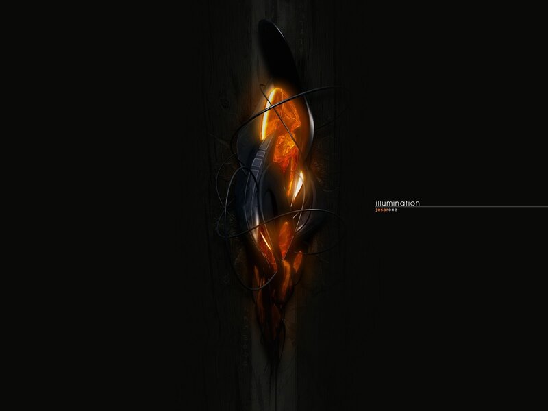 Abstract glowing design