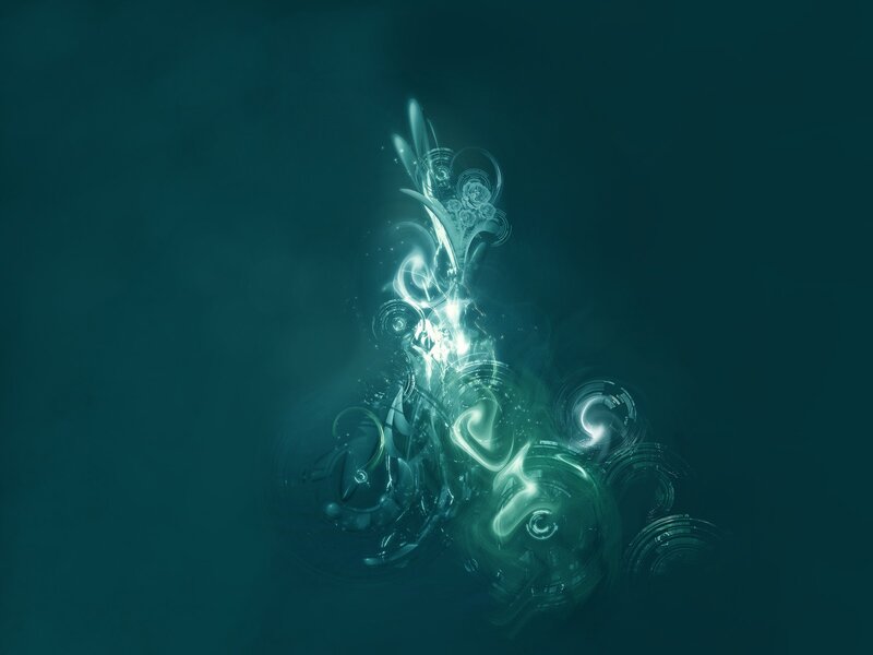 Abstract Glowing Design — Teal