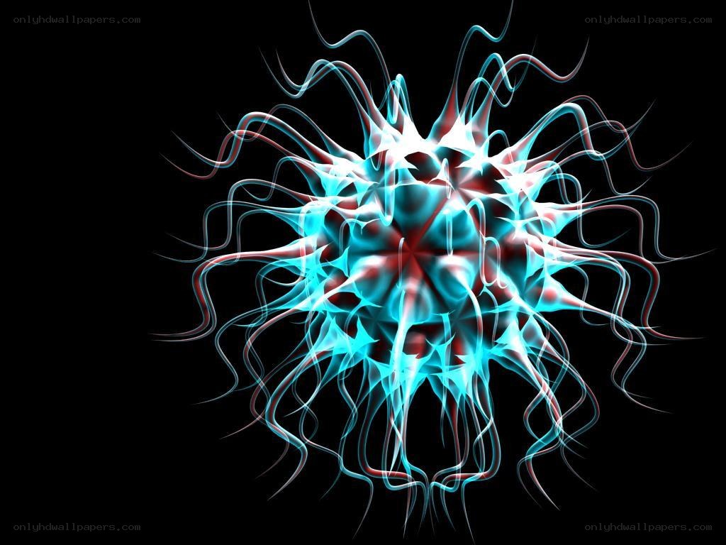 Abstract glowing energy burst