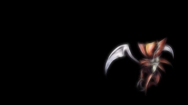 Abstract Glowing Figure — Black