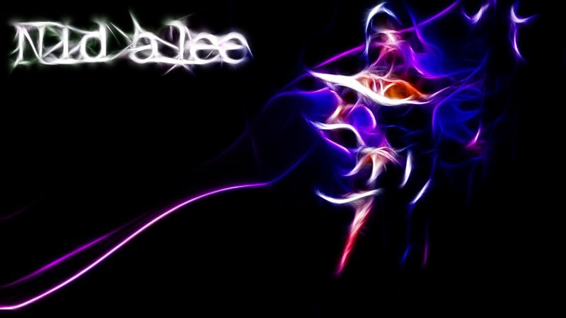 Abstract Glowing Figure — Purple