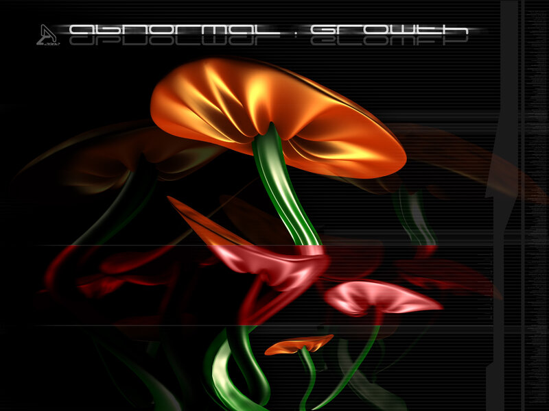 Abstract Glowing Flowers — Black, Dramatic