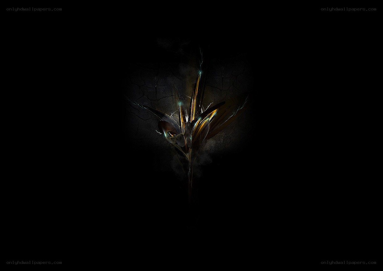 abstract glowing fractal design
