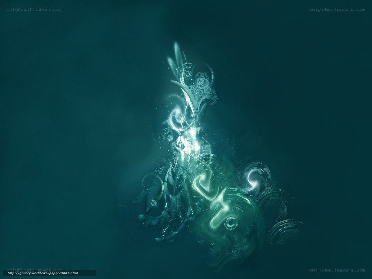Abstract glowing fractal design