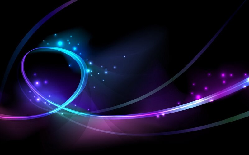 Abstract glowing light waves