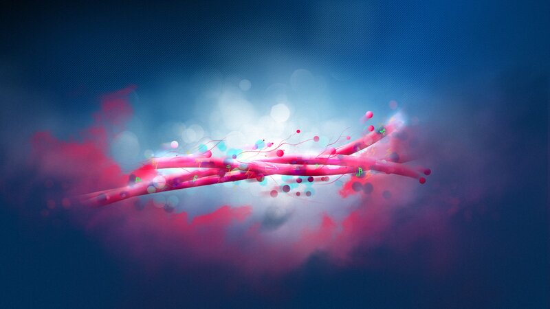 Abstract Glowing Lines — Blue, Energetic
