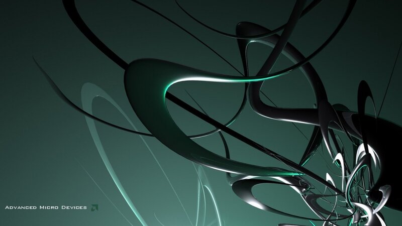 Abstract Glowing Lines — Green, Dramatic
