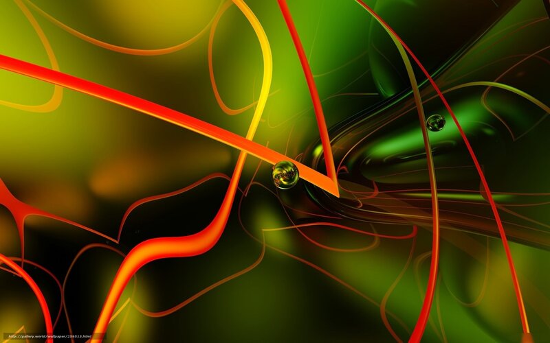 Abstract Glowing Lines — Green