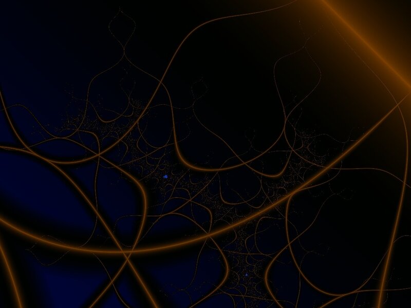 Abstract glowing lines on dark background
