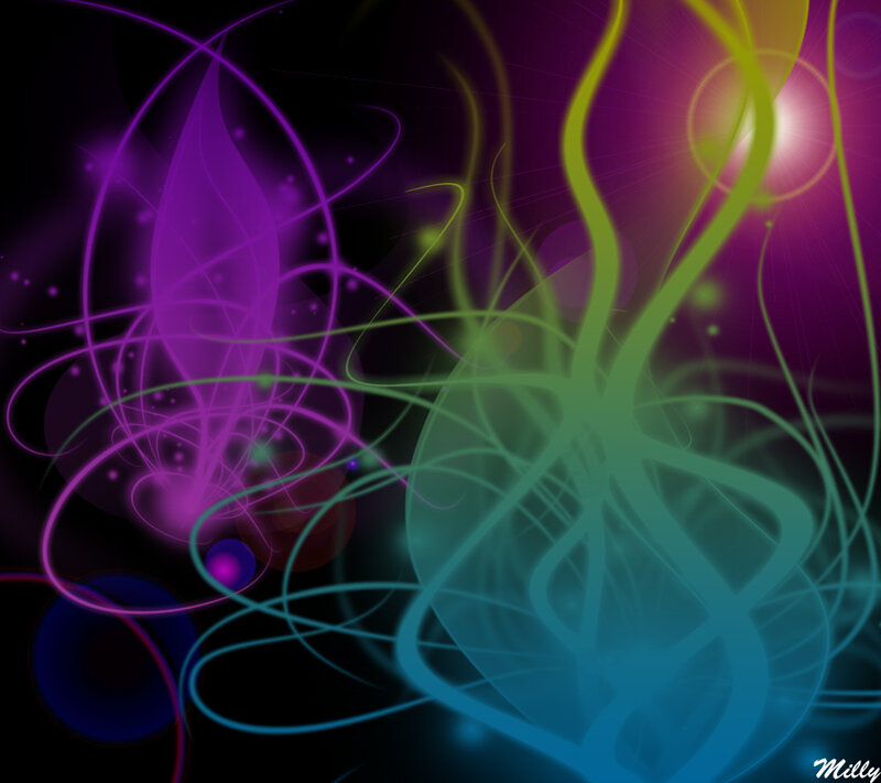 Abstract Glowing Lines — Purple