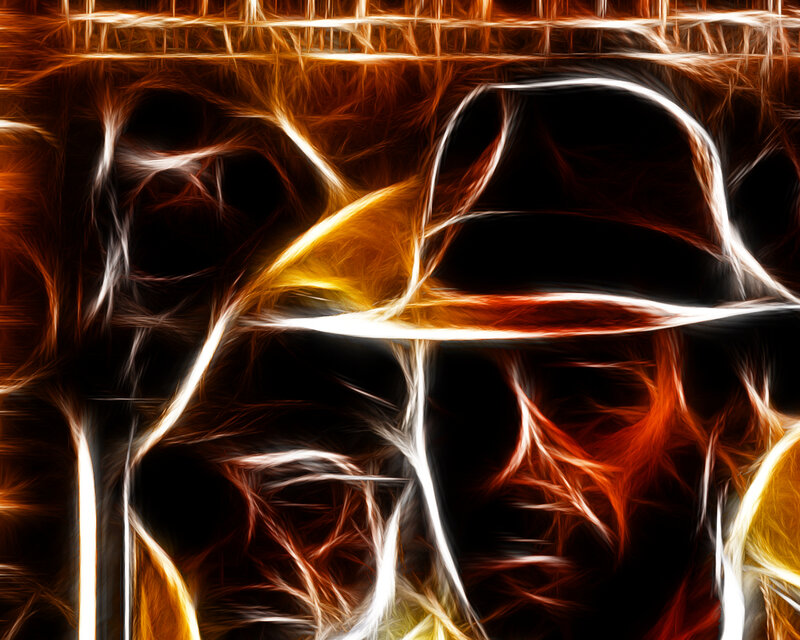 Abstract Glowing Lines — White