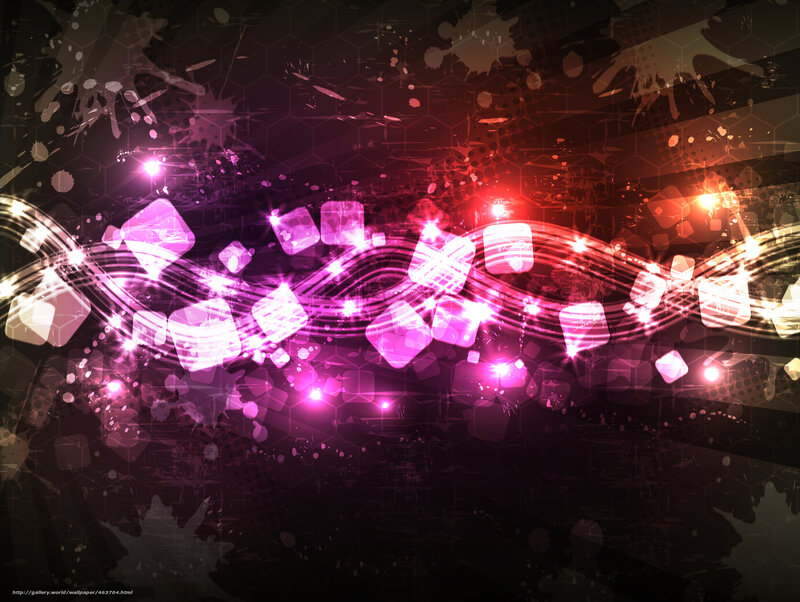 Abstract glowing music wave