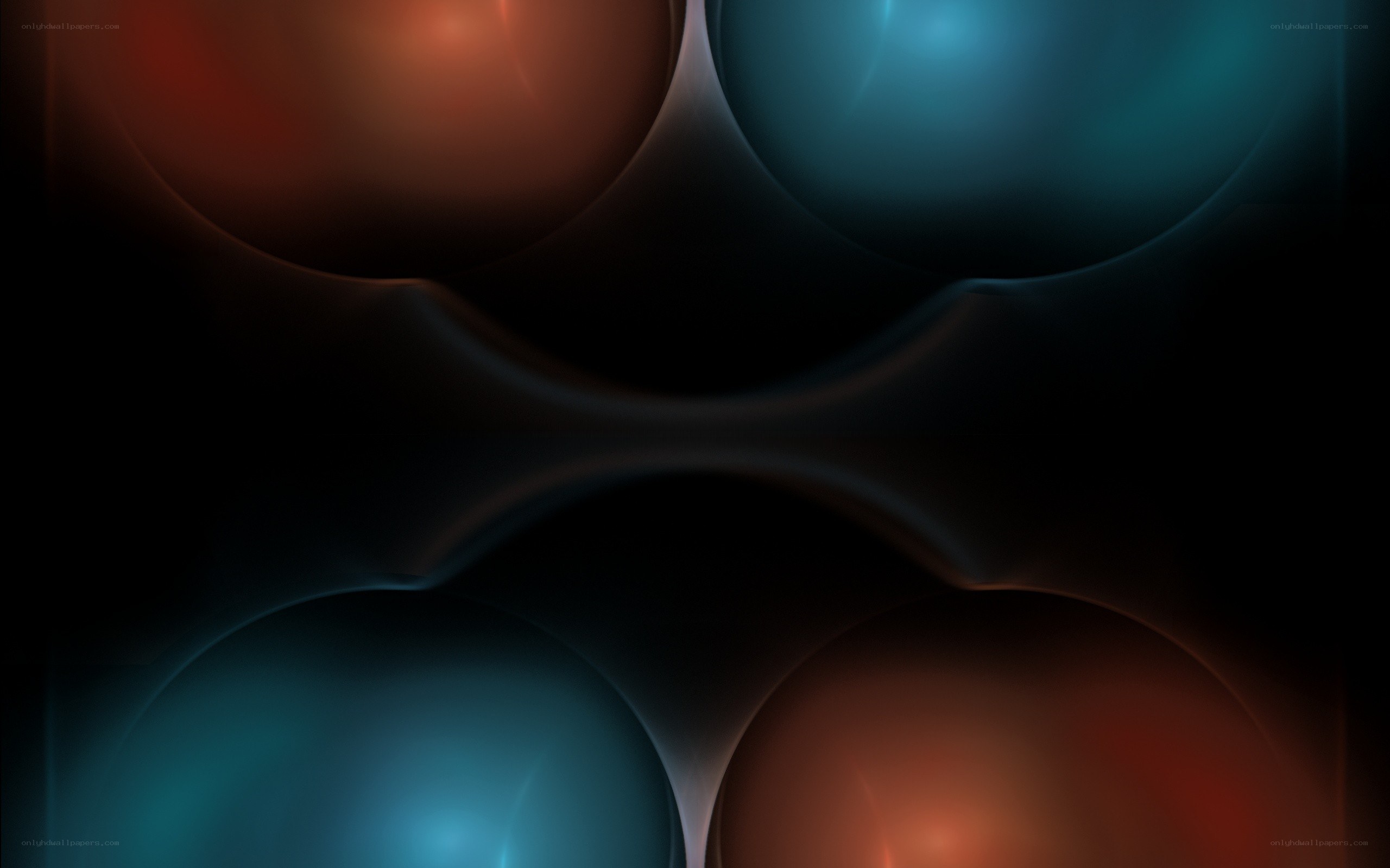 Abstract glowing orbs pattern