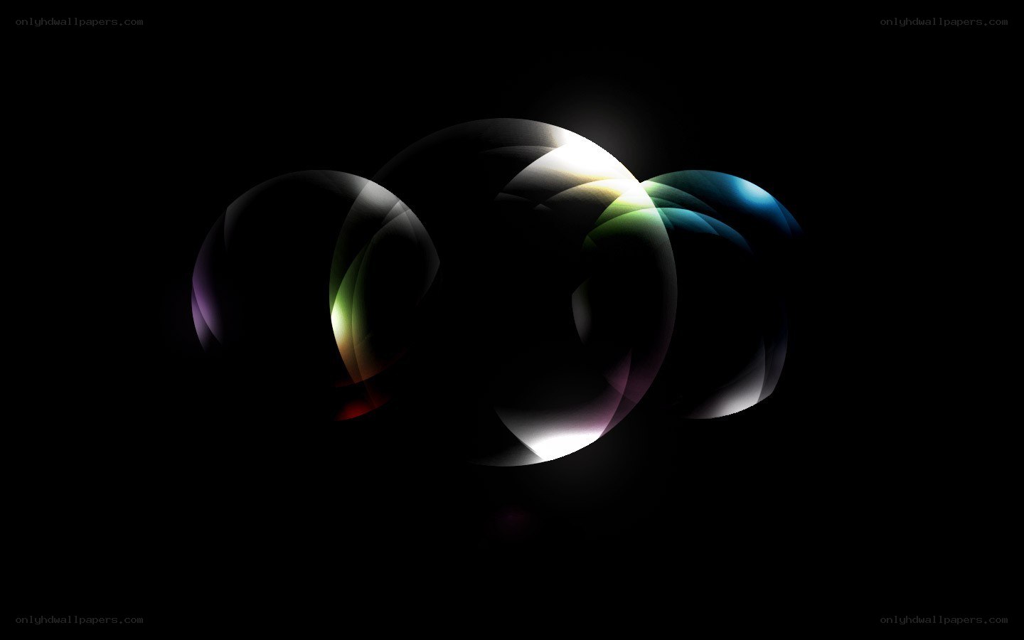 Abstract glowing orbs