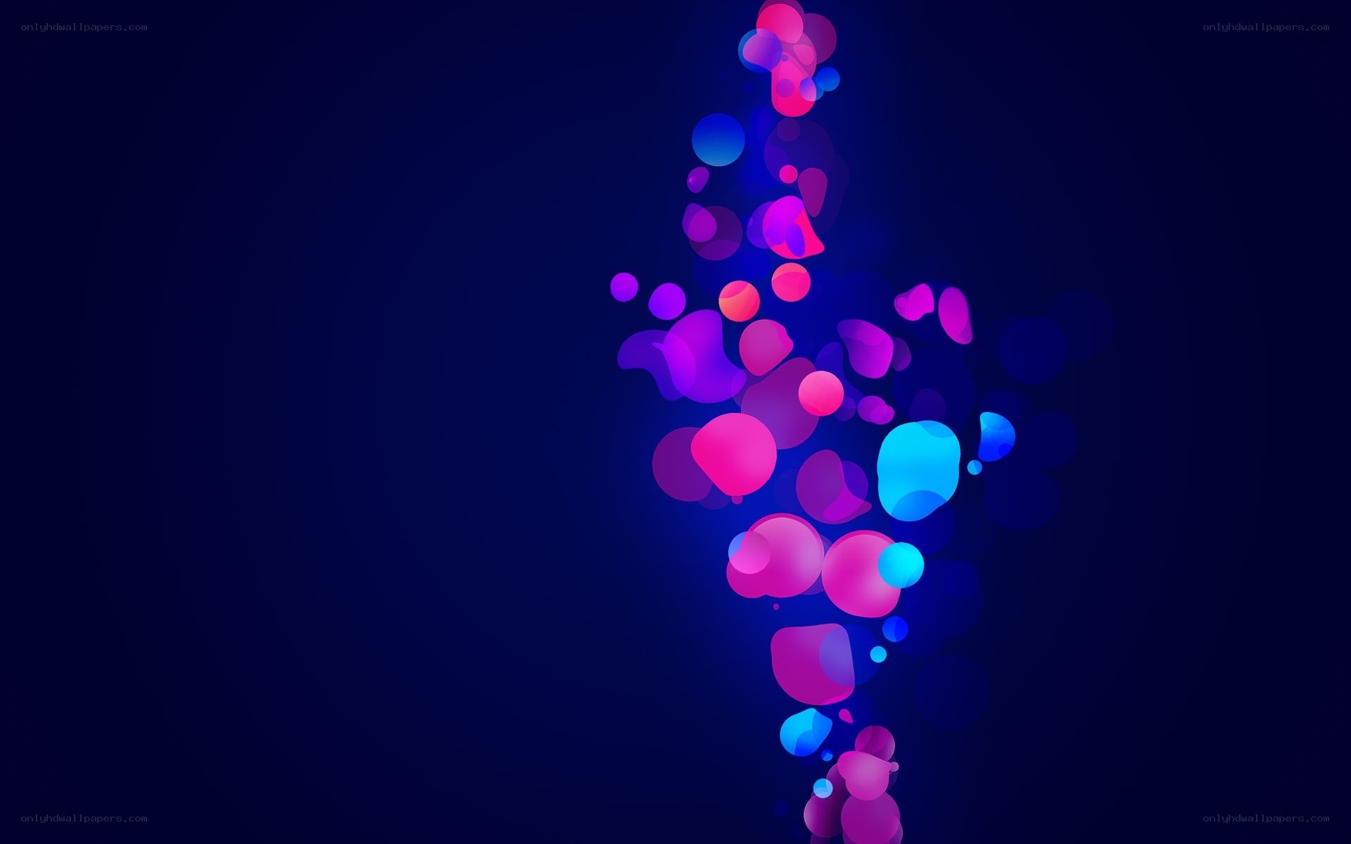 Abstract glowing particles