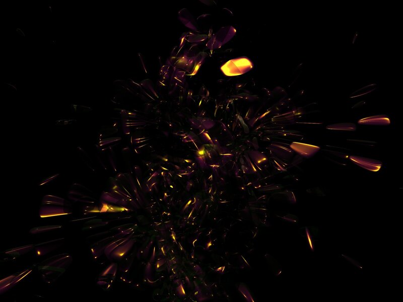 abstract glowing particles