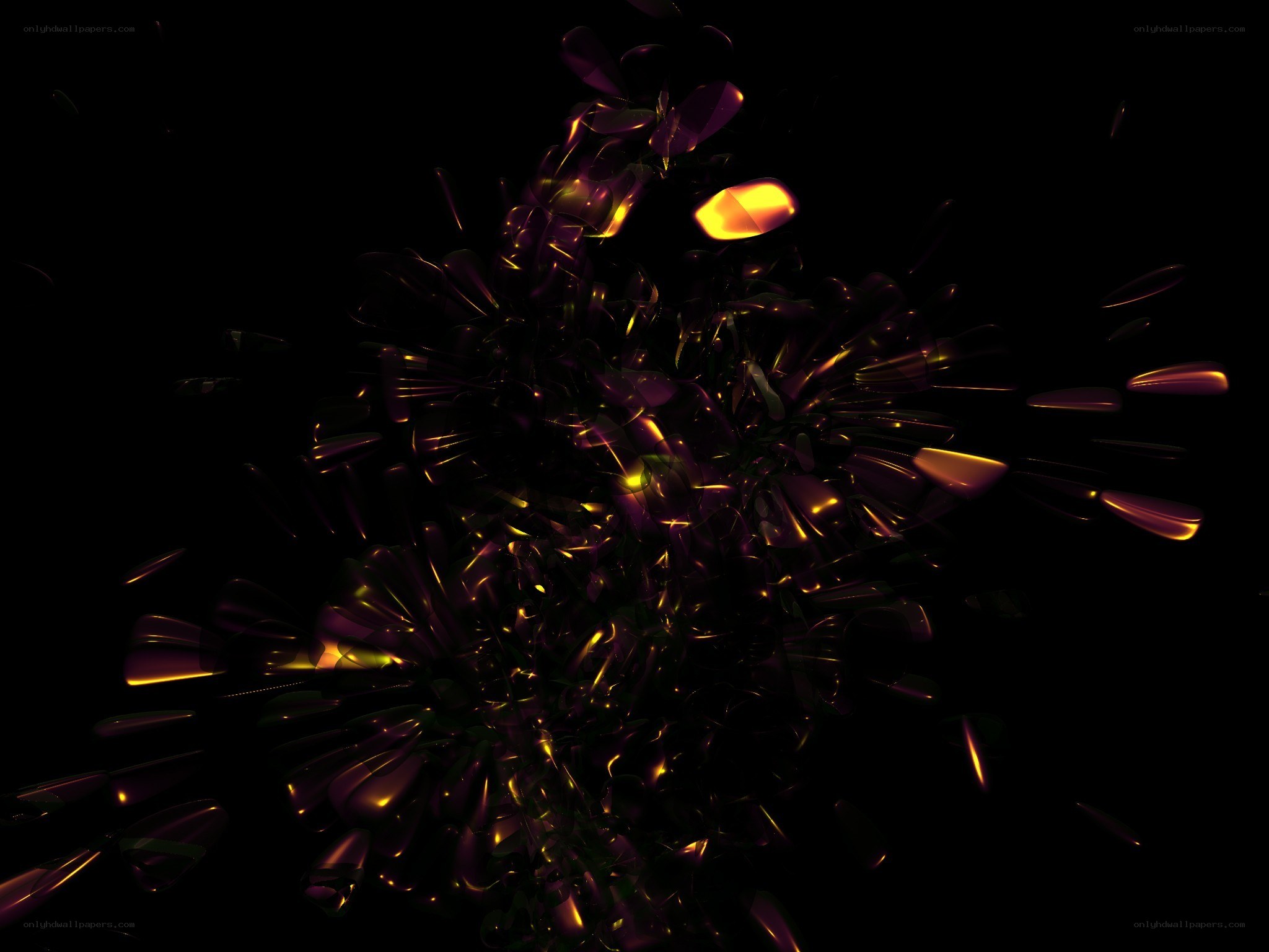 abstract glowing particles