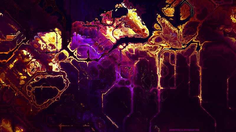 Abstract Glowing Pattern — Purple, Dramatic