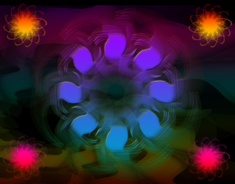 Abstract Glowing Pattern
