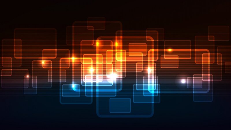 Abstract Glowing Rectangles