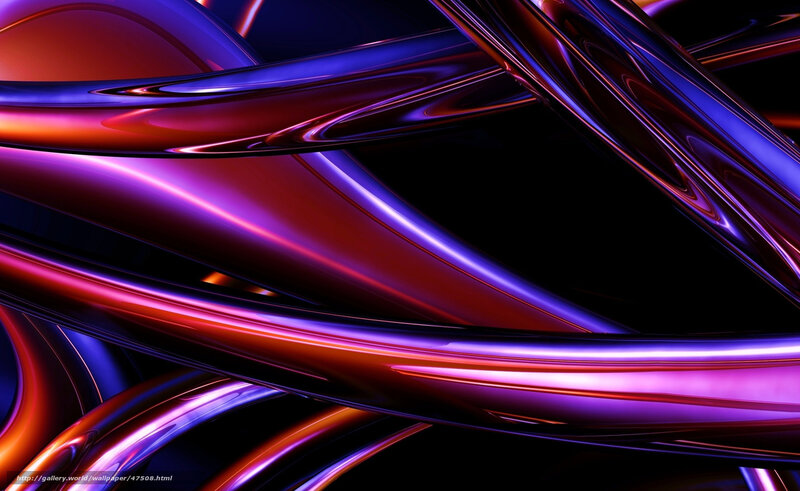 Abstract glowing ribbons