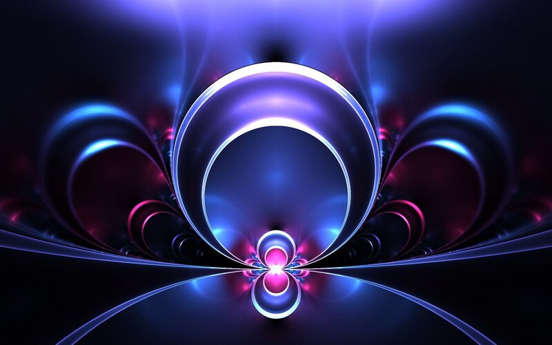 Abstract Glowing Rings