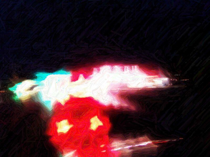 abstract glowing shapes