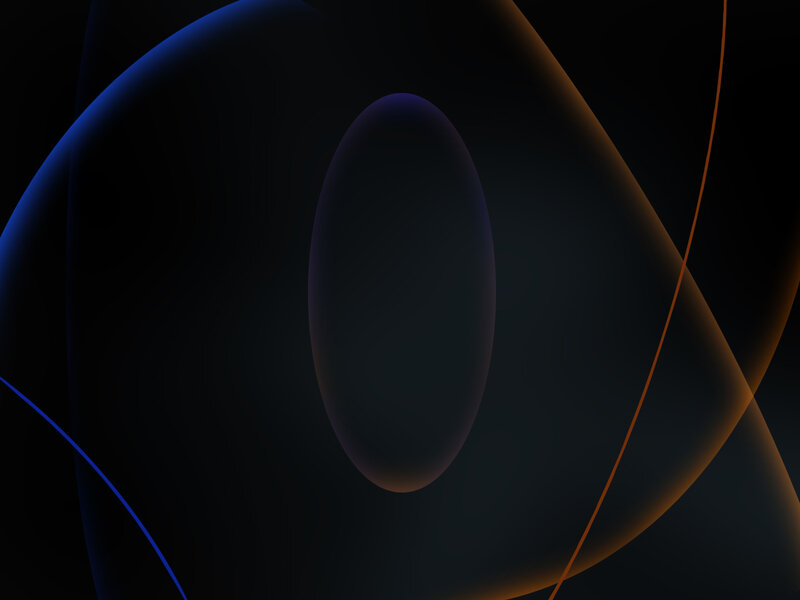 Abstract Glowing Shapes — Black