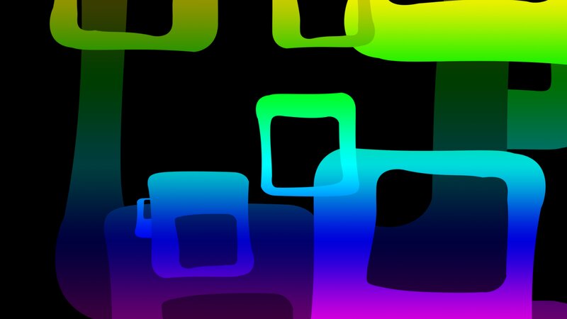 Abstract Glowing Shapes — Green