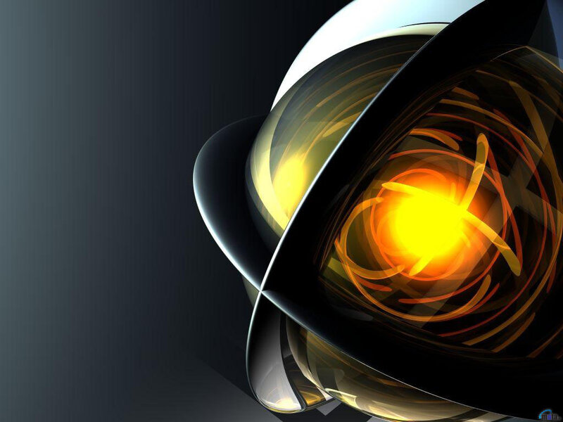 Abstract glowing sphere design