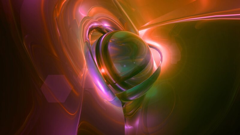 Abstract Glowing Sphere — Purple