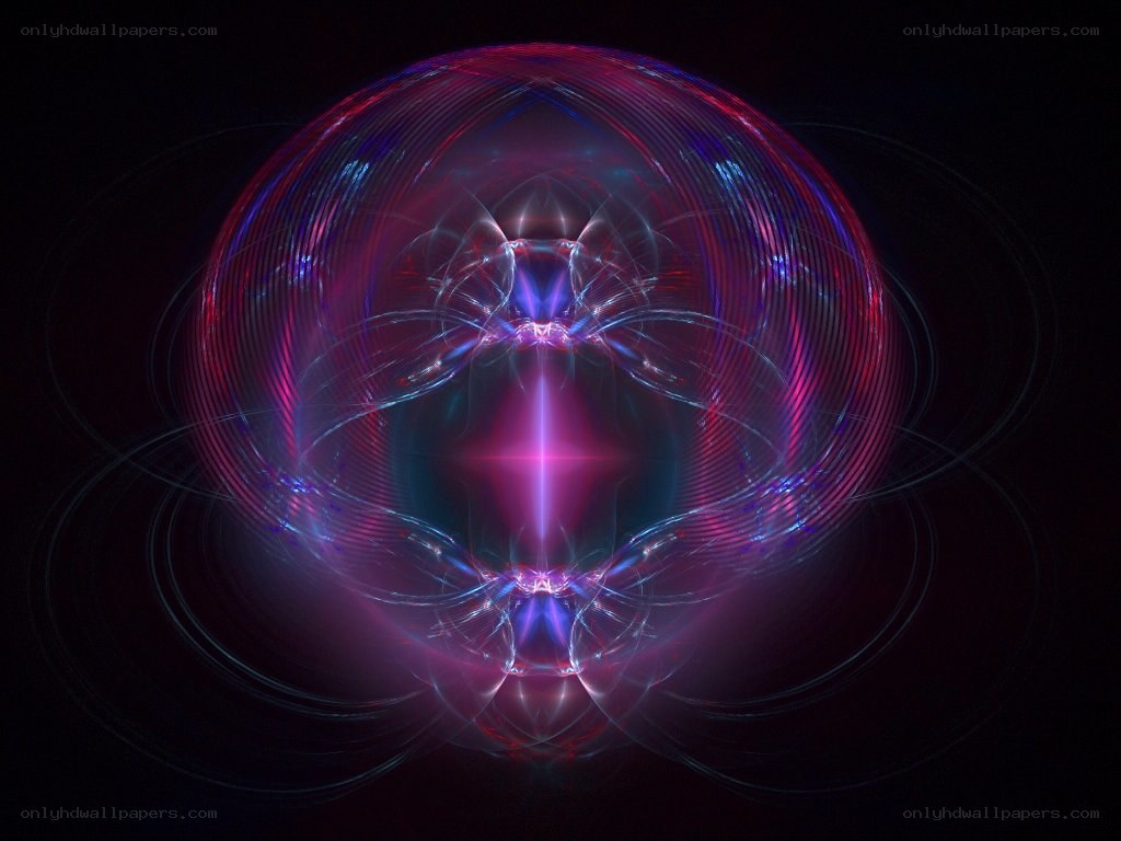 Abstract glowing sphere with light patterns