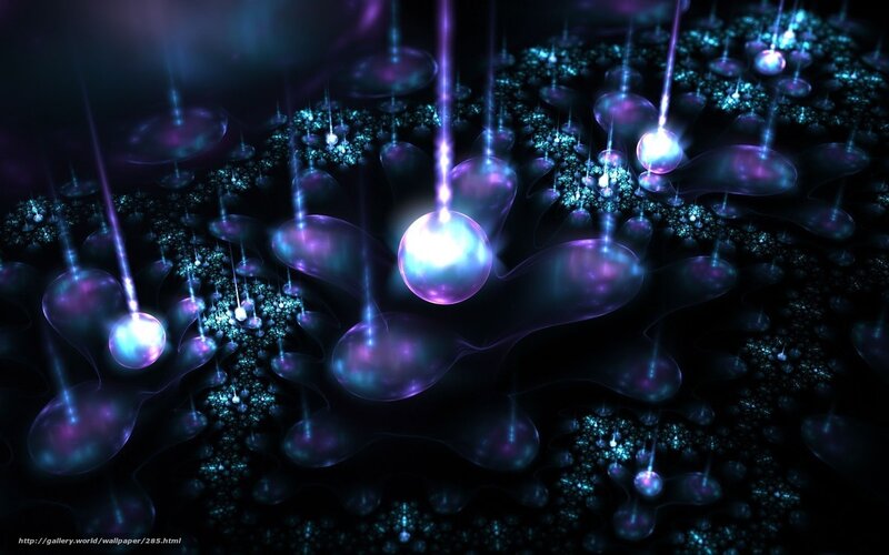 Abstract glowing spheres
