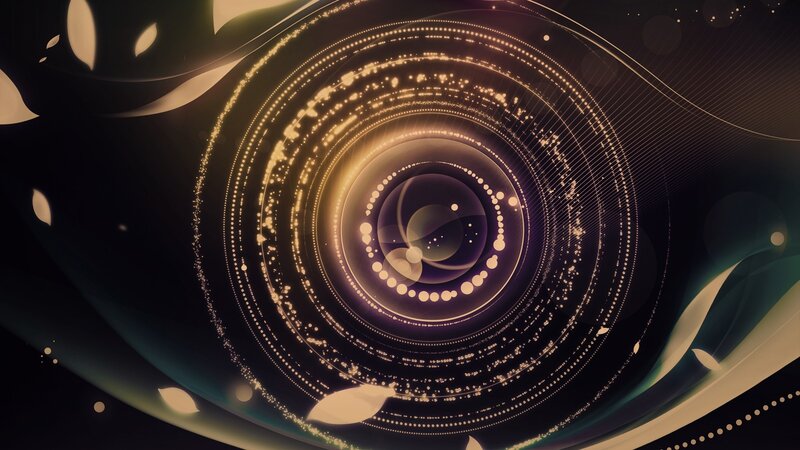 Abstract Glowing Spiral
