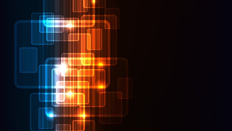 abstract glowing squares background