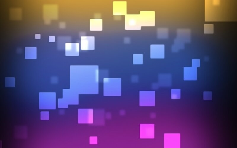 Abstract Glowing Squares