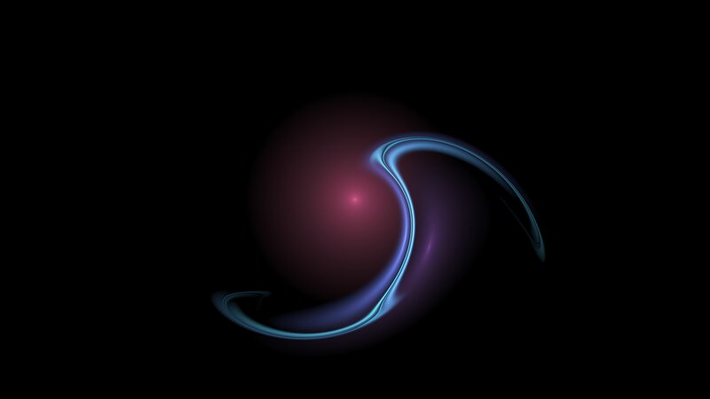 Abstract Glowing Swirl — Blue