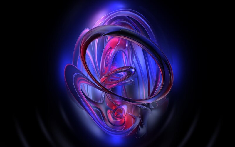 Abstract glowing swirls