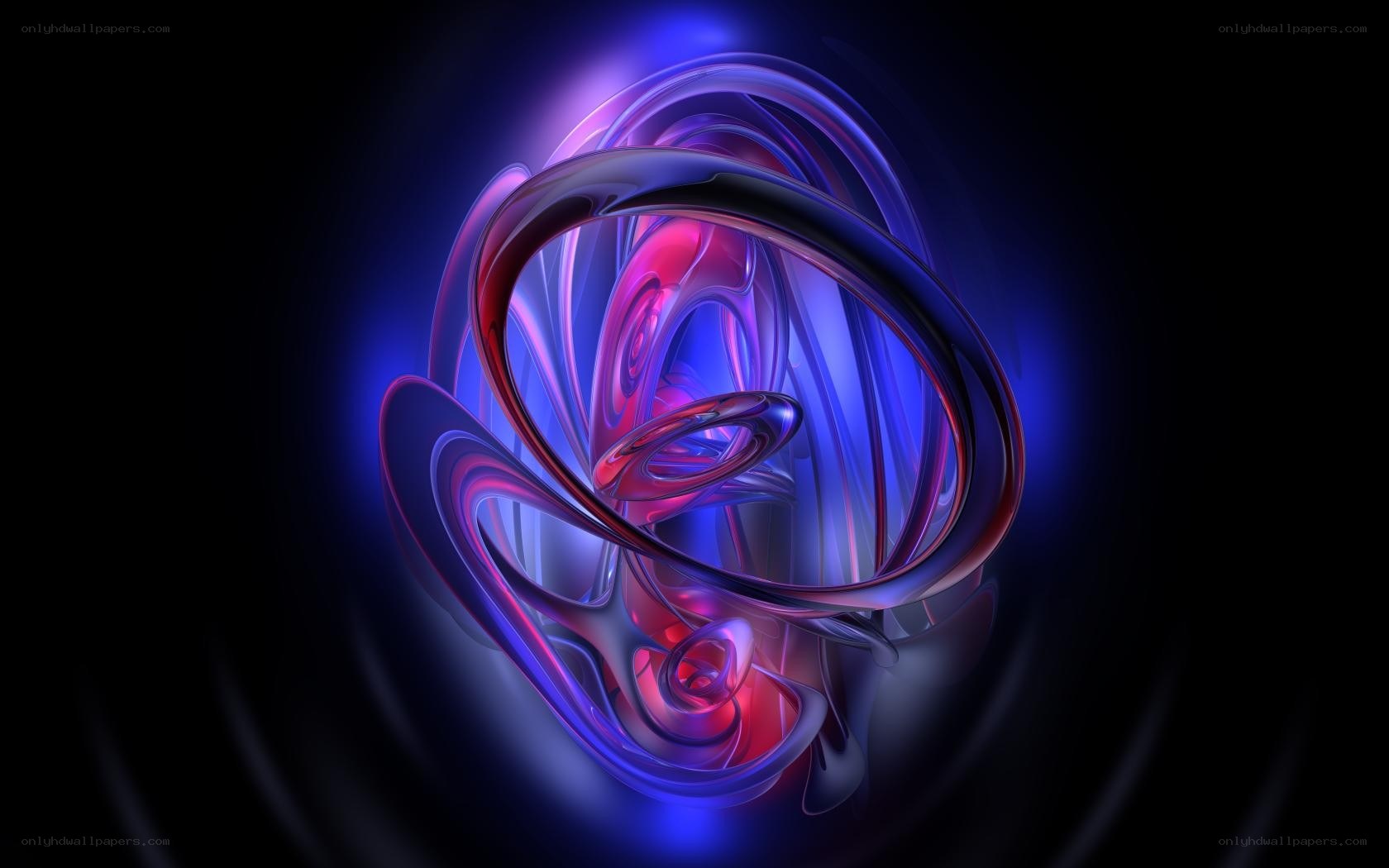 Abstract glowing swirls