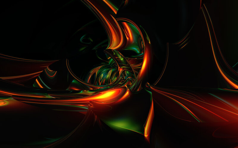 Abstract glowing swirls