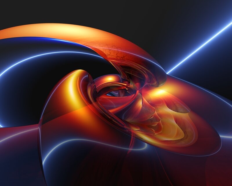Abstract glowing swirls