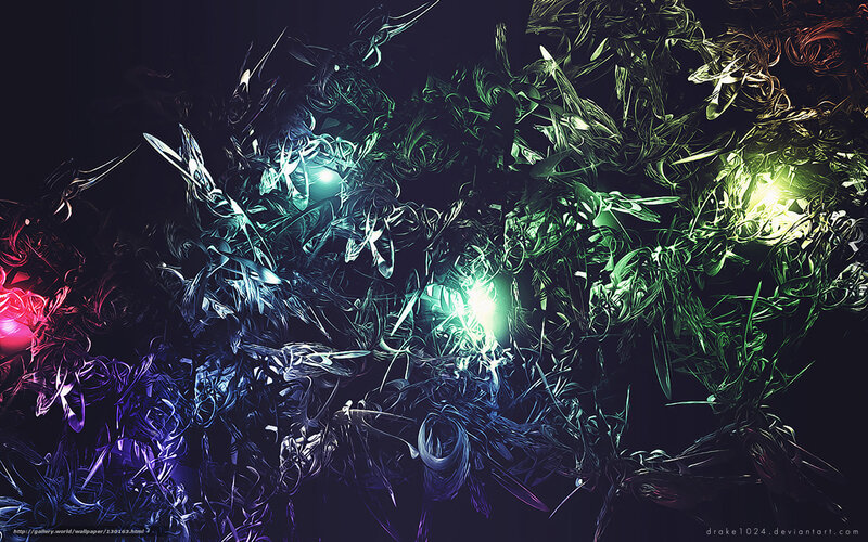 Abstract Glowing Tendrils
