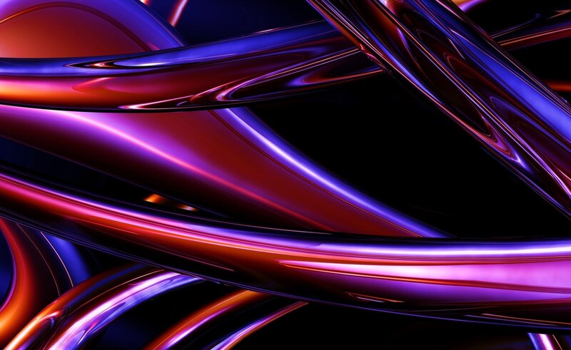 Abstract Glowing Tubes — Purple