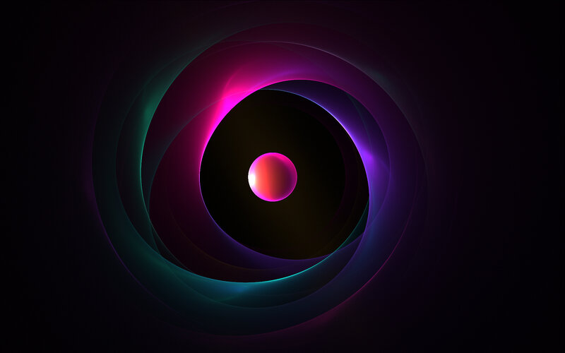 Abstract glowing vortex